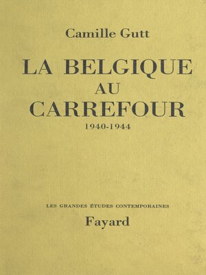 cover image of La Belgique au carrefour